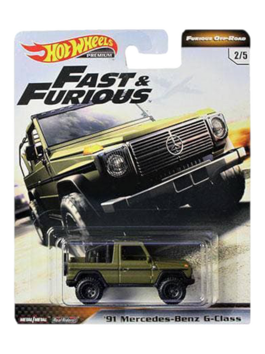 HotWheels Fast and Furious Off-Road 91 Mercedes-Benz G-Class Imported Premium 1:64 Scale