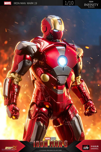 ZD Toys Marvel Studios The Infinity Saga Iron man 3 XIX 1:10 Scale MARK 19 Action Figure