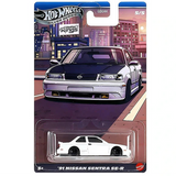 HotWheels Silver Series 91 Nissan Sentra Se-R Imported Card Art 1:64 Scale ( Card Damage car mint condition)