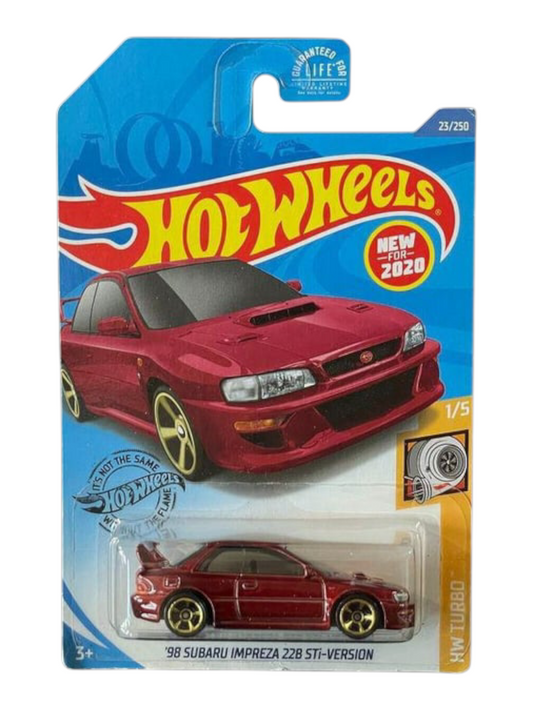 HotWheels 98 Subaru Impreza 22B STi-Version Imported mainline 1:64 Scale GHF06-D7C5