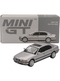 Mini GT #792: BMW 750IL Aspen Silver Metallic 1:64 Scale
