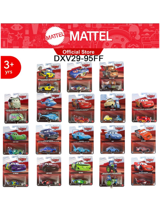 Disney Pixar Cars Die-cast Toy Cars- DXV29-95FF| 24-Piece Complete Box set|Assorted Character Models 1:55 Scale