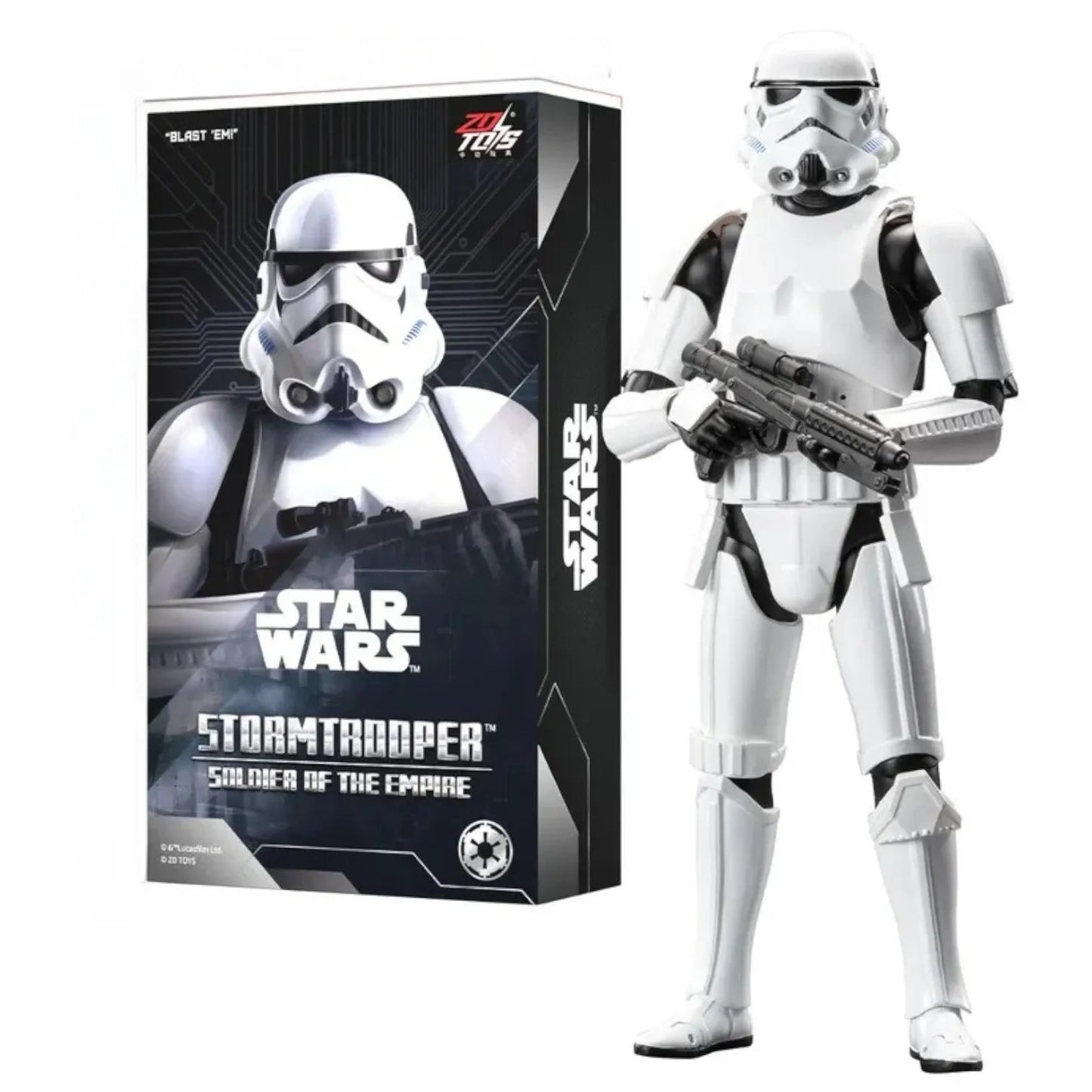 ZD Toys Star Wars Stormtrooper Action Figure 22 cm (code -1966-02) 1/10 Scale , Official Collectible Action Figures