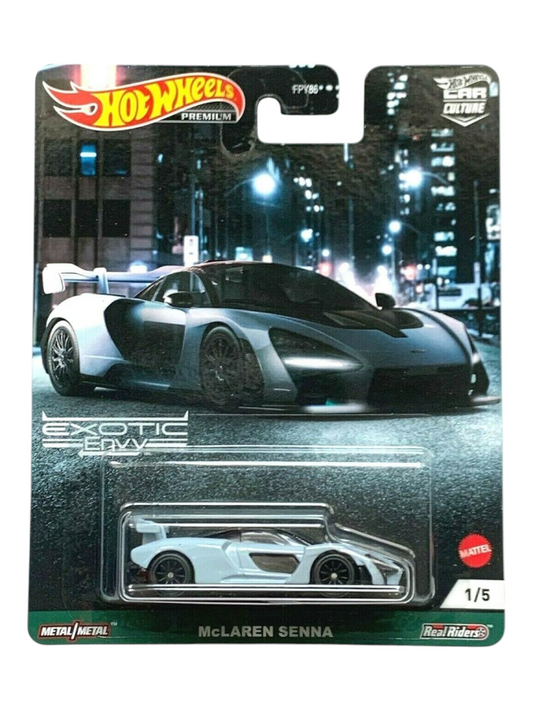 HotWheels Car Culture Exotic Envy Mclaren Senna Imported Premium 1:64 Scale