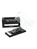 LCD Models Lamborghini Huracán STO Die-Cast Model Car | Silver with Yellow Accents Imported 1:64 Scale  Premium