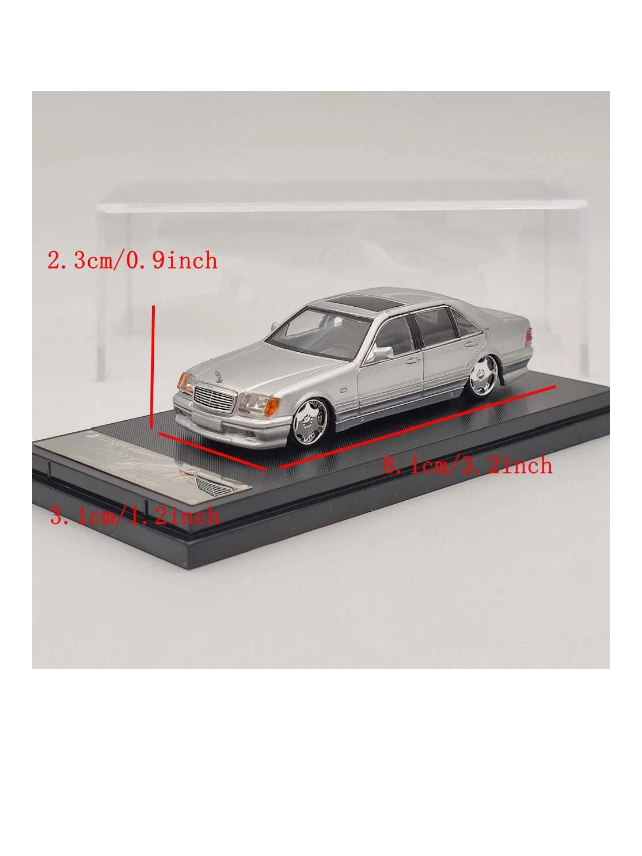 Street Weapon Mercedes-Benz W140 Premium Diecast 1:64 Scale (With Acrylic Case)
