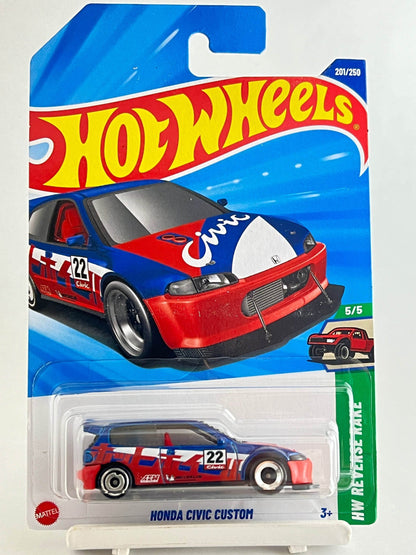 Hotwheels HONDA CIVIC CUSTOM Imported Mainline 1:64 Scale JBB22-N7C5