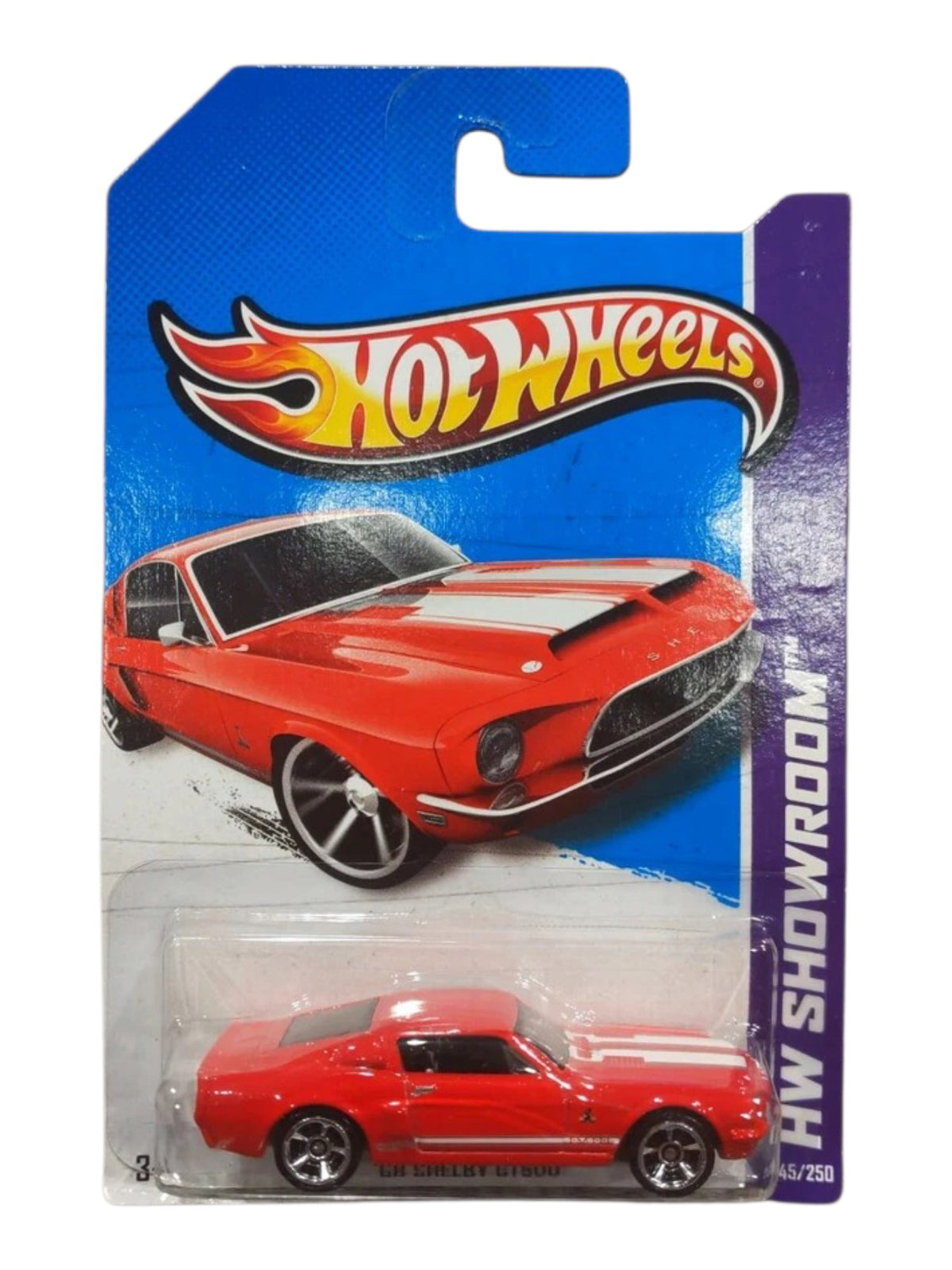 HotWheels '68 Shelby GT500 Imported Mainline 1:64 Scale ( Card Damage car mint condition  )