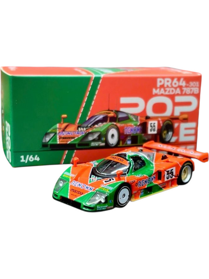 Pop Race #301: Mazda 787B 1991 Le-Mans 24h Winner 1:64 Scale
