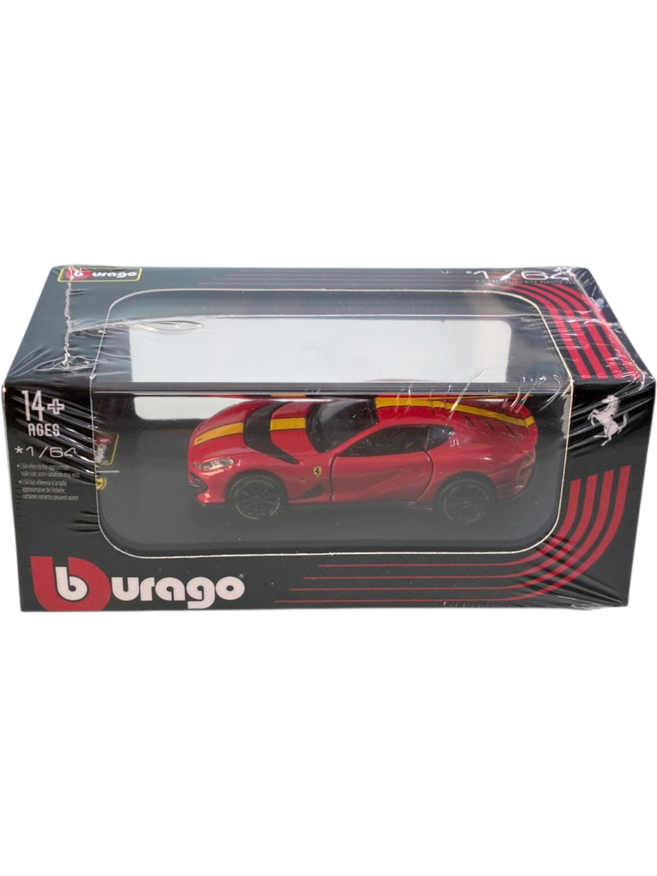 Bburago ferrari 812 competizione die-cast model with acrylic display case 1:64 Scale