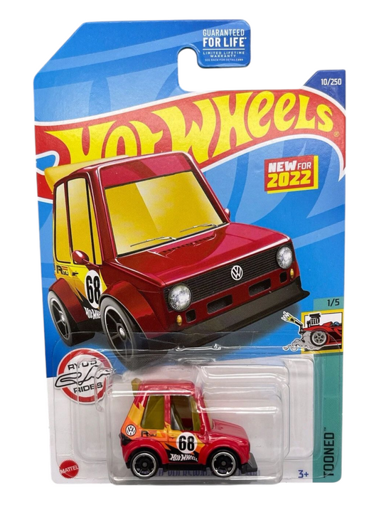 HotWheels Tooned Volkswagen Golf MK1 Imported Mainline 1:64 Scale