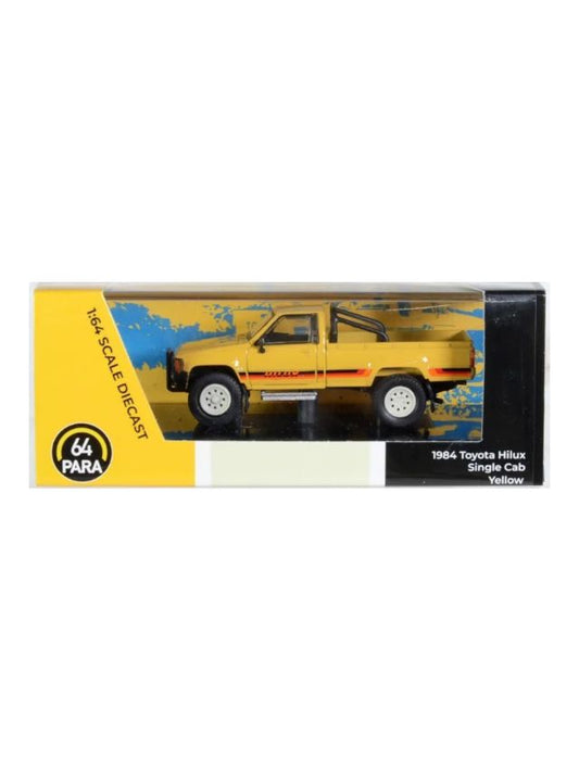 Para64 1984 Toyota Hilux Single Cab Yellow 1:64 Scale Diecast