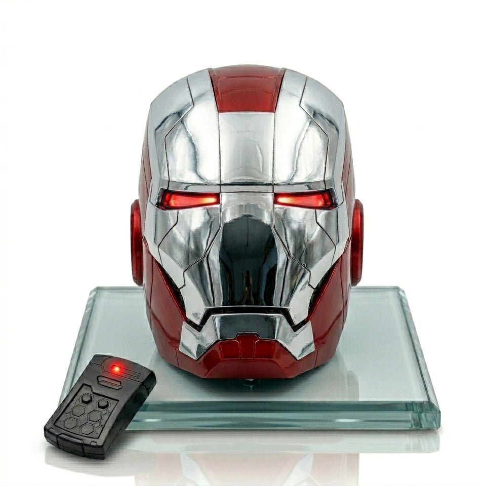Iron Man Electronic Helmet Premium LED Illuminated Eyes , voice Control Operation If Included, Bettery/ Power