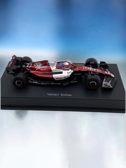 Sparky "Alfa Romeo F1 Team ORLEN C42 #77 Die-Cast Model Car – 2022 Bahrain GP 1:64 Scale