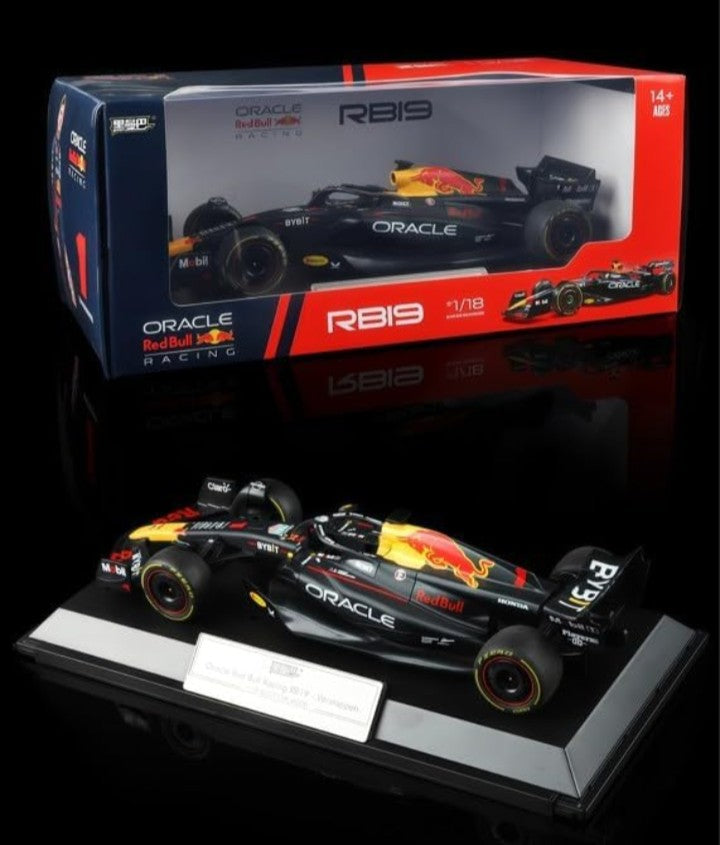 HMB Formula 1 "Oracle Red Bull Racing RB19 Max Verstappen Die-Cast Model Car| Premium Collectible (No.1) 1:18 Scale Code. F1801
