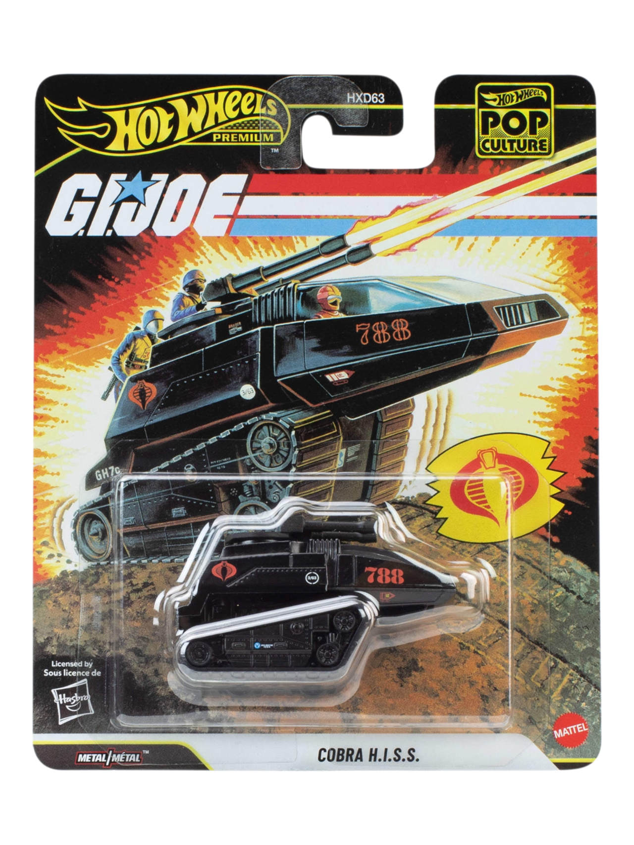 HotWheels Pop Culture G.IJOE Cobra H.I.S.S Imported Premium 1:64 Scale