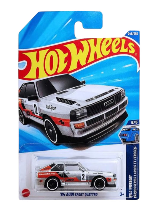 Hotwheels '84 Audi Sport QUATTRO' ( Treasure hunt )Imported Mainline (with protector) 1:64 Scale