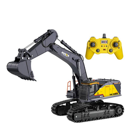 Hui Na Toys Code 1592 RC Remote Control Truck Professional Model With 28 Functions The Cab Can Rotate 680° , 25m Long Range Control 2.4GH Frequency 1:14 Scale