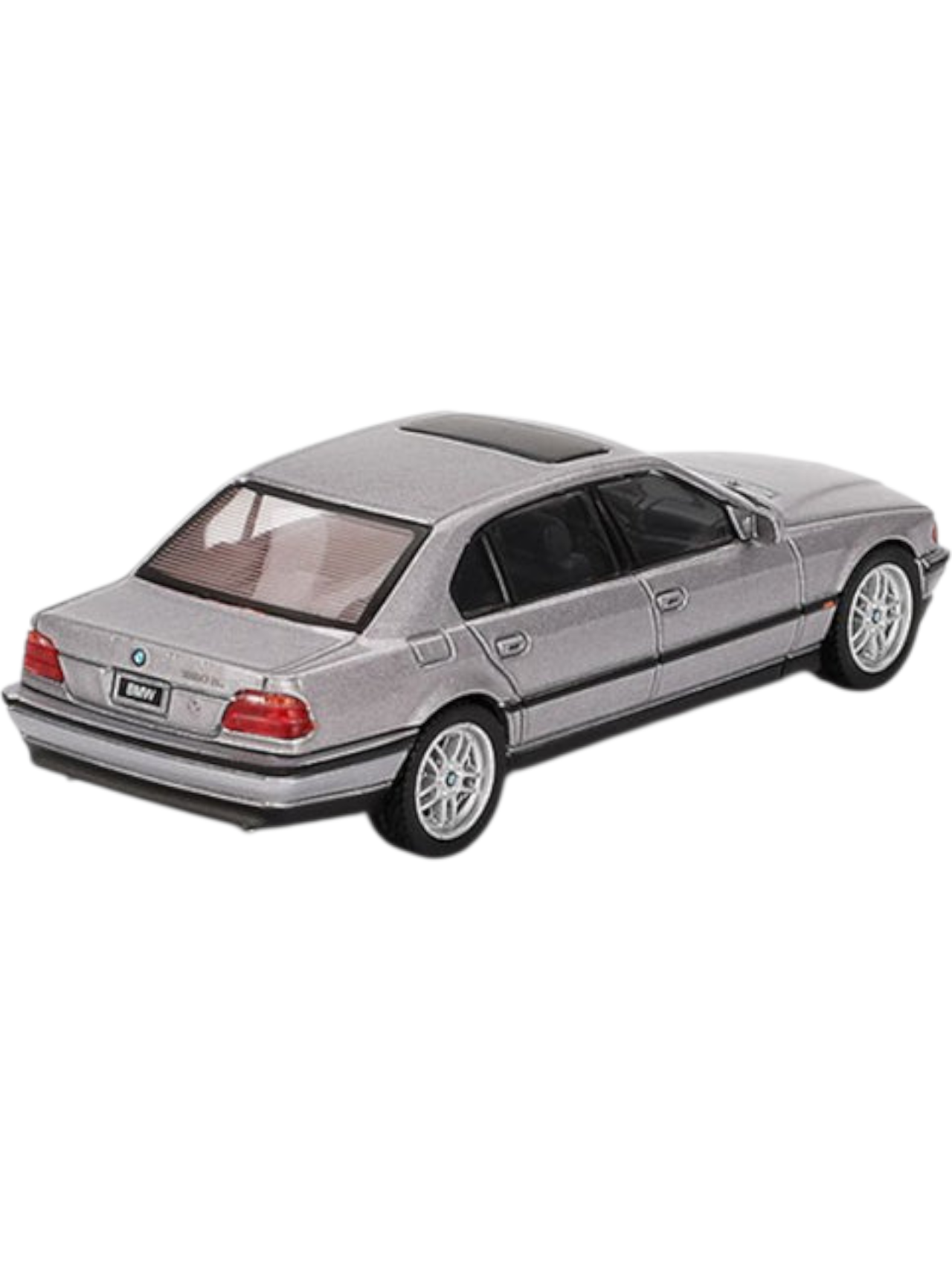 Mini GT #792: BMW 750IL Aspen Silver Metallic 1:64 Scale – Toy