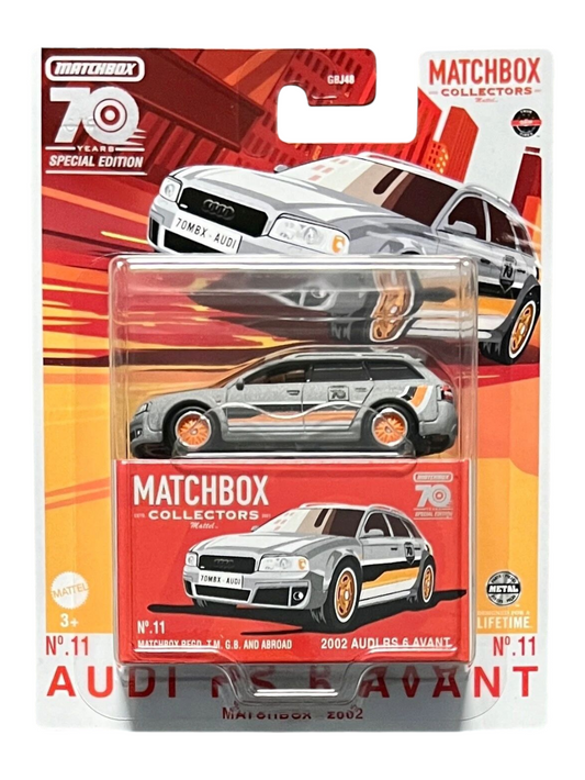 Matchbox Collectors 70 Years Special Edition 2002 Audi RS 6 Avant 1:64 Scale
