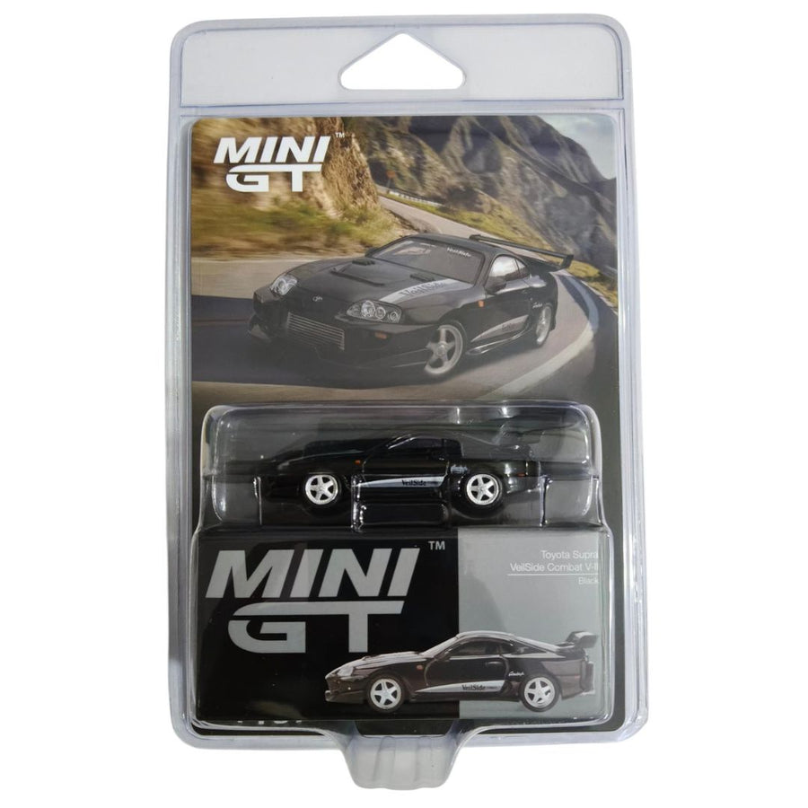 Mini GT Blister #1107: Toyota Supra VeilSide Combat V-II Black Imported 1:64 Scale