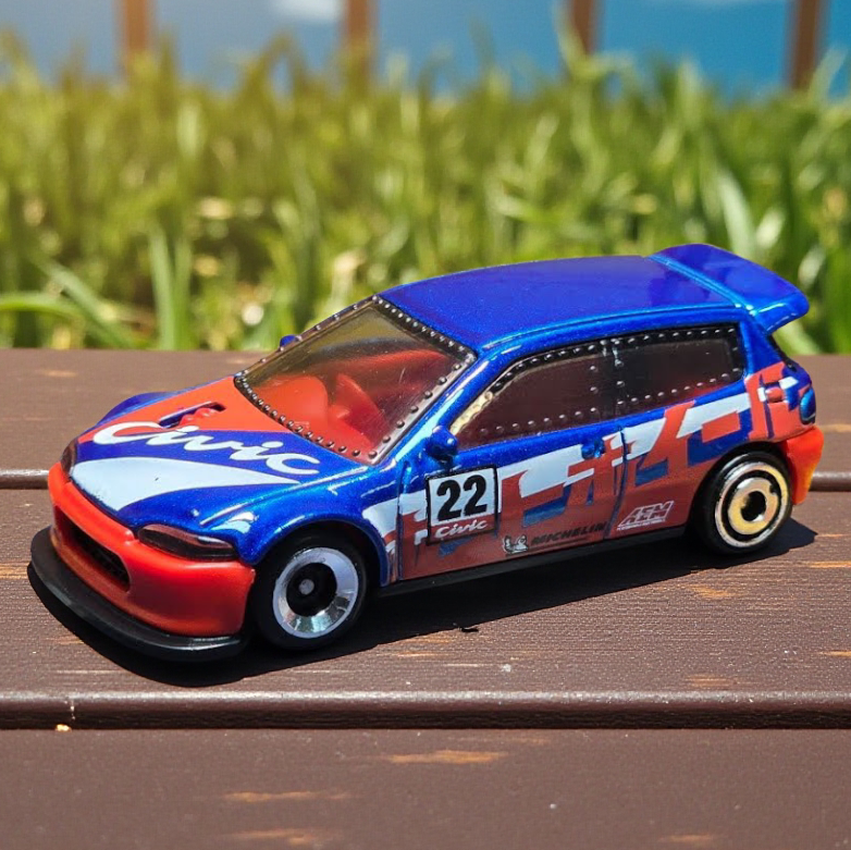 Hotwheels HONDA CIVIC CUSTOM Imported Mainline 1:64 Scale JBB22-N7C5