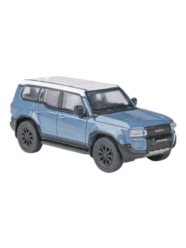 Para64 2024 Land Cruiser 250 Prado Heritage Blue 1:64 Scale Diecast