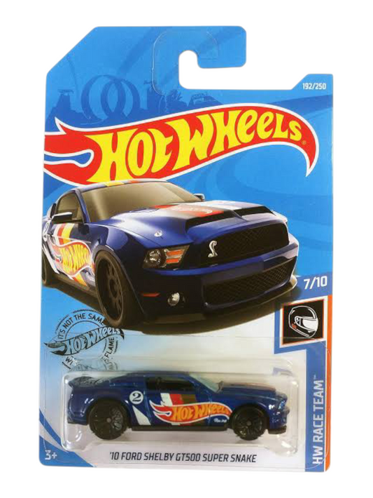 HotWheels 10 Ford Shelby GT500 Super Snake Imported Mainline 1:64 Scale FYC74-D7C4 (Card Damage)