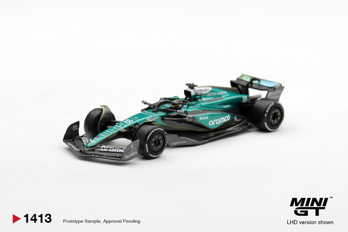 PRE-ORDER No.1413 ASTON MARTIN AMR24 #18 LANCE STROLL 2024 F1 2024 LAS VEGAS GP Blister/Box Diecast matel 1:64 Scale