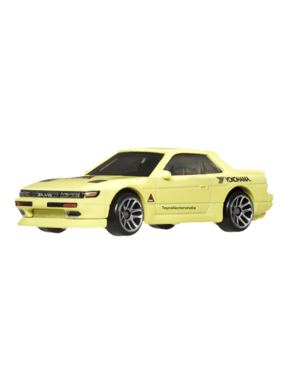 HotWheels Silver Series The Fast And Furious Tokyo Drift Nissan Silvia ( S13 ) Imported Card Art 1:64 Scale