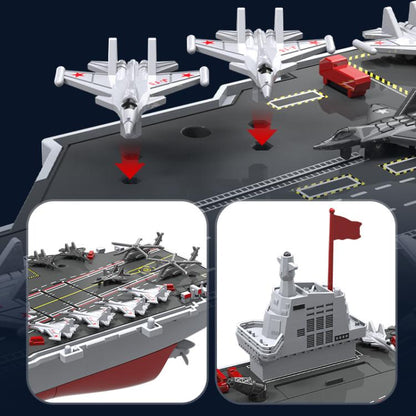 Aircraft Carrier Warship 2.4G Remote Control – RC Military Ship with Dual Motor & Long-Distance Super Warship