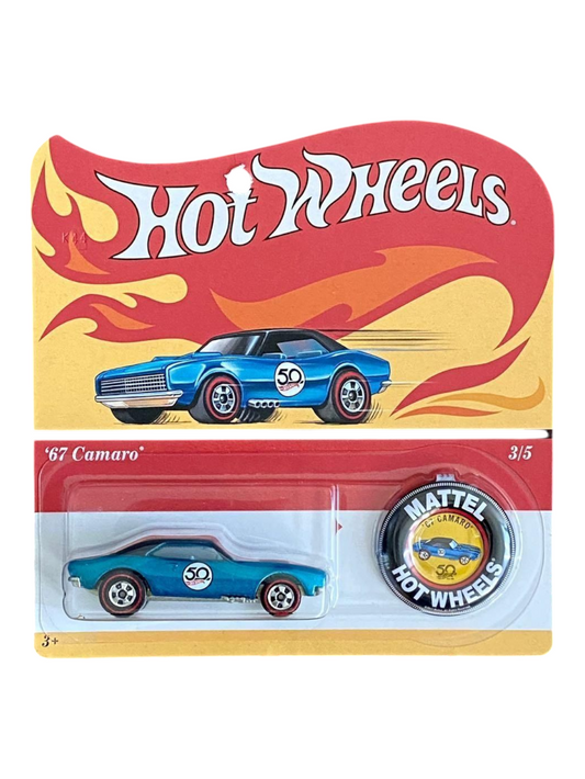 HotWheels 50th Anniversary Redline 67 Camaro Imported 1:64 Scale