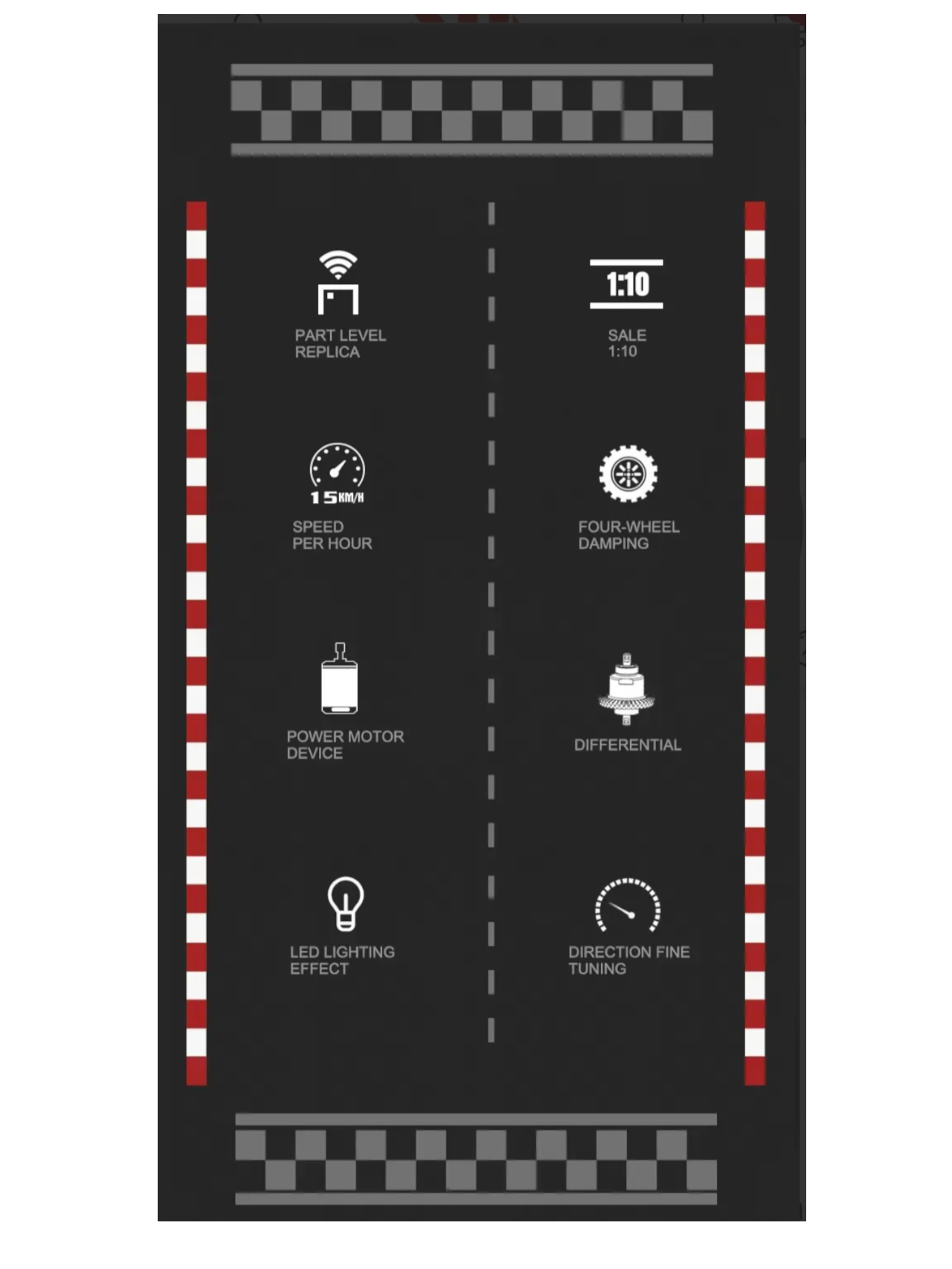 F1 Remote Control (RC) Racing Car 1:10 Scale