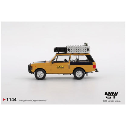Mini GT Range Rover 1981 Camel Trophy Sumatra C.Swoboda & K.Mentel Winner #1144 1:64 Scale
