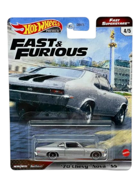 HotWheels Fast & Furious 70 Chevy Nova SS Imported Premium 1:64 Scale