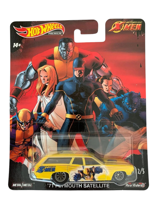 HotWheels Astonishing X-Men 71 Plymouth Satellite Imported Premium 1:64 Scale