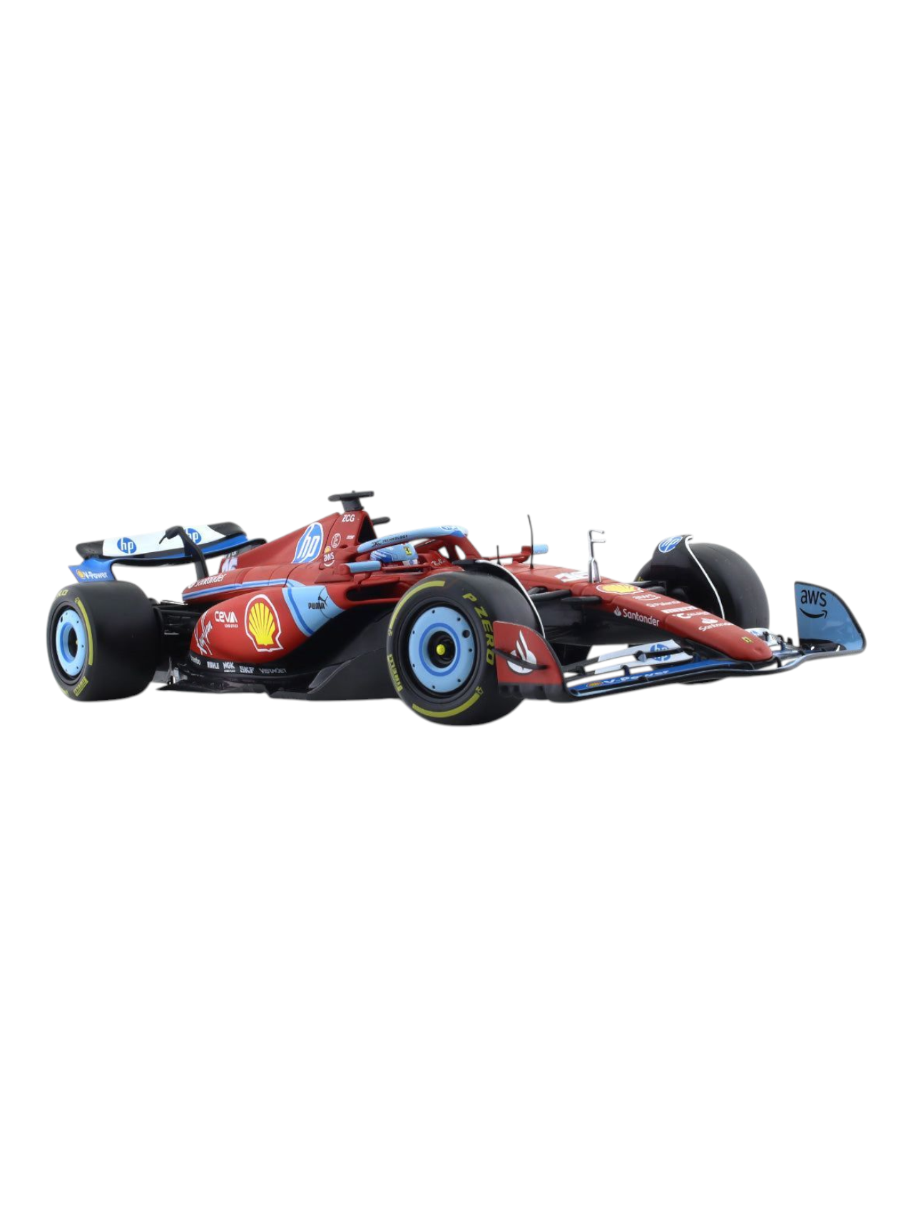 Bburago Formula 1 (F1) Ferrari Miami GP SF-24 16 No Charles Leclerc 1:18 Scale Diecast