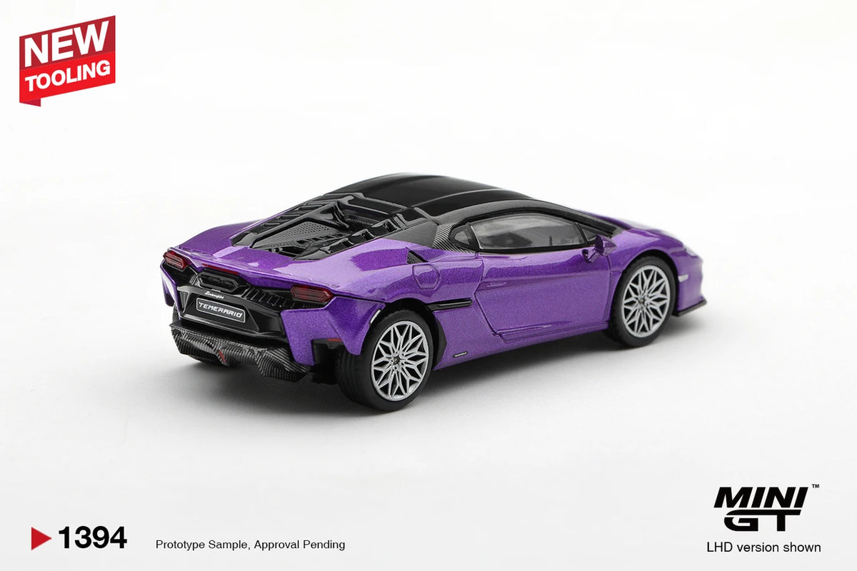 Pre-Order No.1394 Lamborghini Temerario -- Viola Pasifae (Purple) Blister/Box Diecast Model
