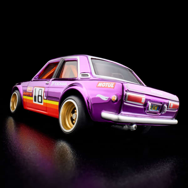Hotwheels '71 datsun 510 imported premium RLC 1:64 scale with protector
