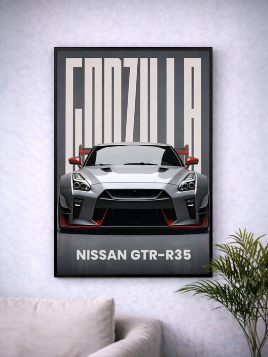 NISSAN GTR R35 | SPORTS CARS #17 | CAR POSTER (A4 Size)