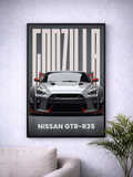 NISSAN GTR R 35 | SPORTS CARS #17 | CAR POSTER (A4 Size)