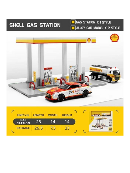 CCA Official Licensed Shell Gas Station Assembly Playset