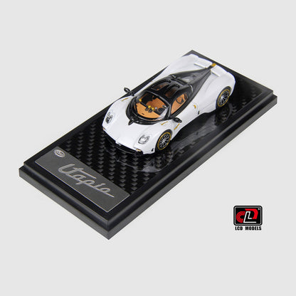 LCD Models Pagani Utopia Coupe Imported 1:64 Scale die-cast Model (code-LCD64039-BW/Black White)
