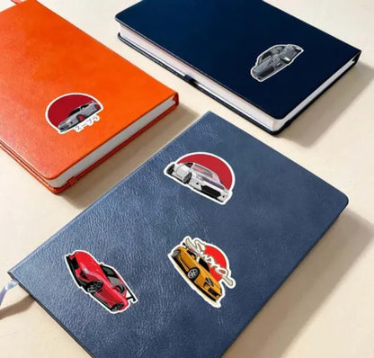 JDM Car Culture Sticker Pack of 55 Japanese Cars & Racing Style Vinyl Stickers