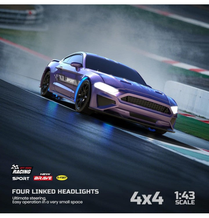 ENOZE RACING 1:43 Scale RC Drift Super Car – 4x4 Remote Control Car