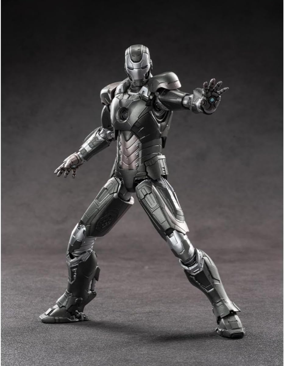 ZD Toys Marvel Studios Iron Man MK14 1:10 Scale Non-Light-Up Action Figure | Iron 3 Collectible with Interchangeable Hands & Effect Parts | Model 1906-14