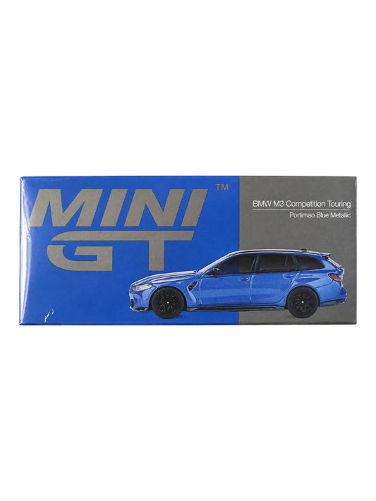 Mini GT BMW M3 Competition Touring Portimao Blue Metallic (No. 1090) 1:64 Scale