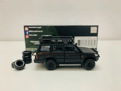 BM Creations Junior Mitsubishi Pajero (Black) 1/64 Scale Diecast Miniature Car