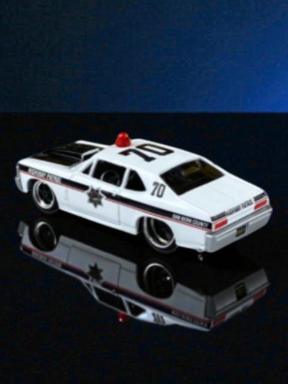 Bburago "1970 CHEVROLET Nova" Highway patrol 1:64 Scale