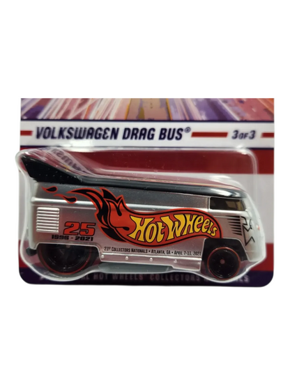 HotWheels RLC Volkswagen Drag Bus 21st Annual Hot Wheels Collectors Nationals Imported 1:64 Scale die-cast (With Protector)